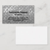 Bouwmodel visitekaartje | Staal bord (Voorkant / Achterkant)