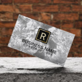 Bouwmonogram Elegant Marble Modern Visitekaartje