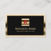 Bouwmonogram Gold-vormig Professional Visitekaartje (Voorkant)