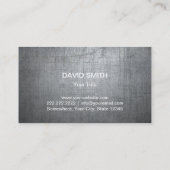 Bouwmonogram Grunge Metal Professional Visitekaartje (Achterkant)