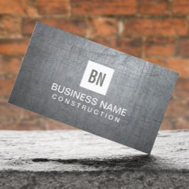 Bouwmonogram Grunge Metal Professional Visitekaartje
