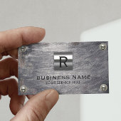 Bouwmonogram Professional Grunge Metal Visitekaartje