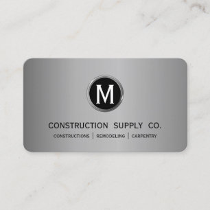 Bouwmonogram Silver - Omhulde Professional Visitekaartje