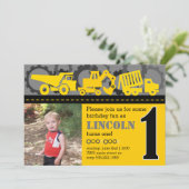 Bouwnijverheid 1e verjaardag kaart (Staand voorkant)