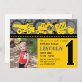 Bouwnijverheid 1e verjaardag kaart (Voorkant / Achterkant)