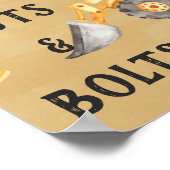 Bouwnijverheid 1e verjaardag van het Teken van de  Poster (Hoek)