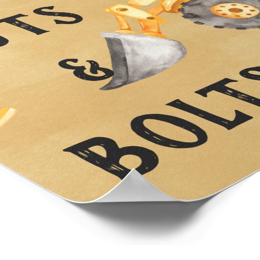 Bouwnijverheid 1e verjaardag van het Teken van de  Poster (Hoek)