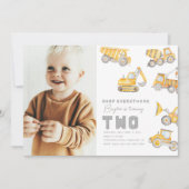 Bouwnijverheid 2e uitnodiging | Vrachtwagen (Voorkant)