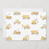 Bouwnijverheid 2e uitnodiging | Vrachtwagen (Achterkant)