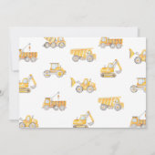 Bouwnijverheid 2e uitnodiging | Vrachtwagen (Achterkant)