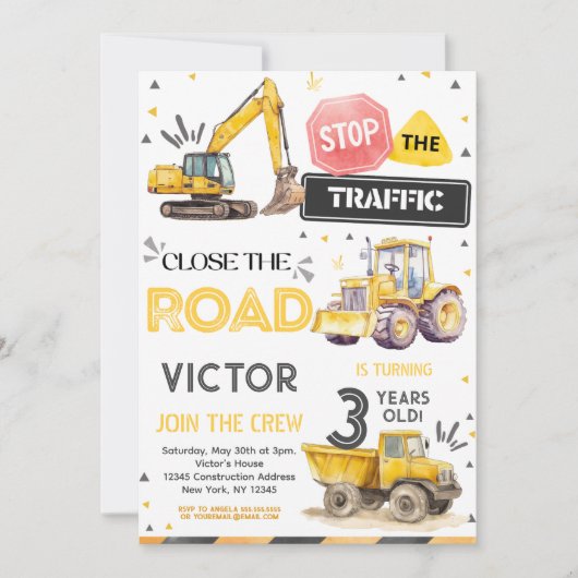 Bouwnijverheid 3e uitnodiging (Voorkant)