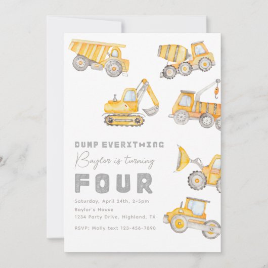 Bouwnijverheid 4e uitnodiging (Voorkant)