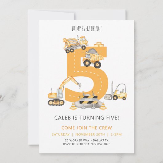 Bouwnijverheid 5e uitnodiging (Voorkant)