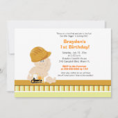 Bouwnijverheid Aangepaste uitnodiging voor eerste  (Voorkant)