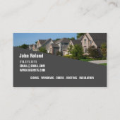 Bouwnijverheid aannemer visitekaartje (Achterkant)