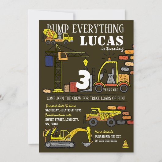 Bouwnijverheid Aannodiging Kaart (Voorkant)