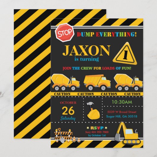 Bouwnijverheid Aanwezigheidsjongen Kaart (Voorkant / Achterkant)