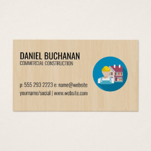 Bouwnijverheid   Achtergrond hout Visitekaartje