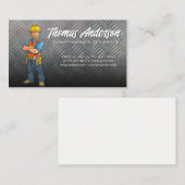 Bouwnijverheid | Achtergrond staal Visitekaartje (Voorkant / Achterkant)