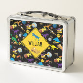 Bouwnijverheid Astronaut Dinosauriërs in de ruimte (Achterkant)