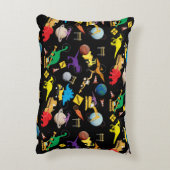 Bouwnijverheid Astronaut Dinosauriërs in de ruimte Accent Kussen (Achterkant (Verticaal))