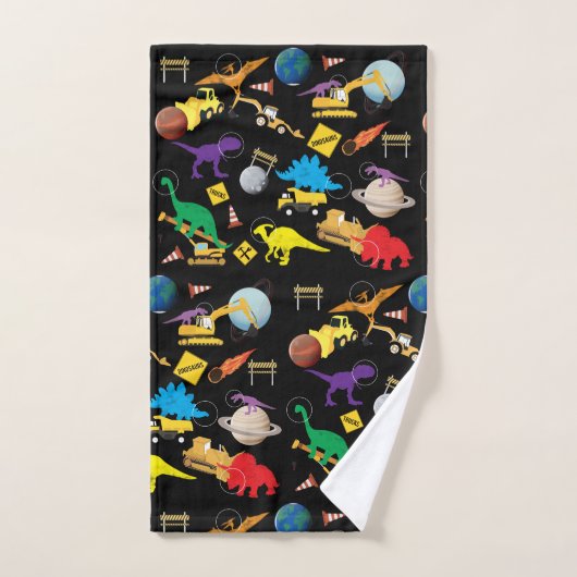 Bouwnijverheid Astronaut Dinosauriërs in de ruimte Bad Handdoek (Handdoek)