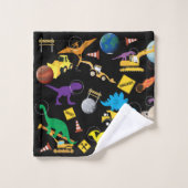 Bouwnijverheid Astronaut Dinosauriërs in de ruimte Bad Handdoek (Wasdoekje)