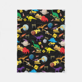 Bouwnijverheid Astronaut Dinosauriërs in de ruimte Fleece Deken