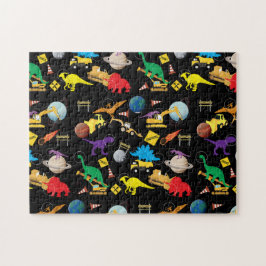 Bouwnijverheid Astronaut Dinosauriërs in de ruimte Legpuzzel