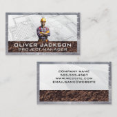 Bouwnijverheid | Blauwdrukken Visitekaartje (Voorkant / Achterkant)