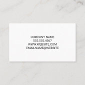 Bouwnijverheid | Bouw Visitekaartje (Achterkant)