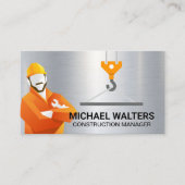 Bouwnijverheid | Crane Pulley Visitekaartje (Voorkant)