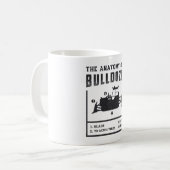 Bouwnijverheid de anatomie van een bulldozer koffiemok (Voorkant links)