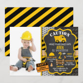 Bouwnijverheid | Dump Truck | Foto Kaart (Voorkant / Achterkant)