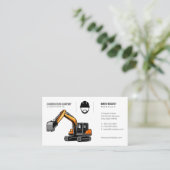 Bouwnijverheid | Earth Mover Visitekaartje (Staand voorkant)