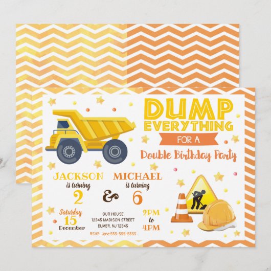 Bouwnijverheid gezamenlijke uitnodiging op zondag (Voorkant / Achterkant)