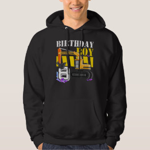 Bouwnijverheid graafmachine 8e verjaardag Jongen 8 Hoodie