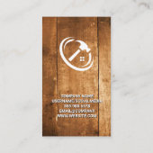 Bouwnijverheid | Hout | Foto aangepast Afbeelding Visitekaartje (Achterkant)