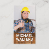 Bouwnijverheid | Hout | Foto aangepast Afbeelding Visitekaartje (Voorkant)