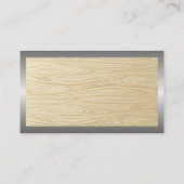 Bouwnijverheid | Houtkorrels Achtergrond Visitekaartje (Achterkant)