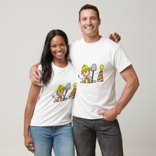 Bouwnijverheid in mangat t-shirt