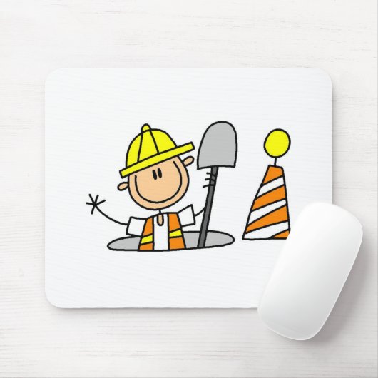 Bouwnijverheid in Mousepad Muismat (Met muis)