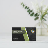 Bouwnijverheid, koud geluid Moderne ingenieur Visitekaartje (Staand voorkant)