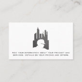 Bouwnijverheid | Logo voor staalbouw Visitekaartje (Achterkant)