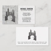 Bouwnijverheid | Logo voor staalbouw Visitekaartje (Voorkant / Achterkant)