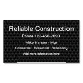 Bouwnijverheid Magnet Magnetisch Visitekaartje (Voorkant)