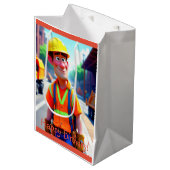 Bouwnijverheid Medium Cadeauzakje (Voorkant Gekanteld)