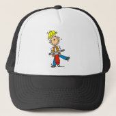 Bouwnijverheid met Jack Hammer Trucker Pet (Voorkant)
