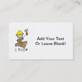 Bouwnijverheid met Visitekaartje van Hammer (Achterkant)