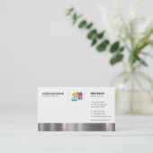 Bouwnijverheid Metallic Trim Visitekaartje (Staand voorkant)